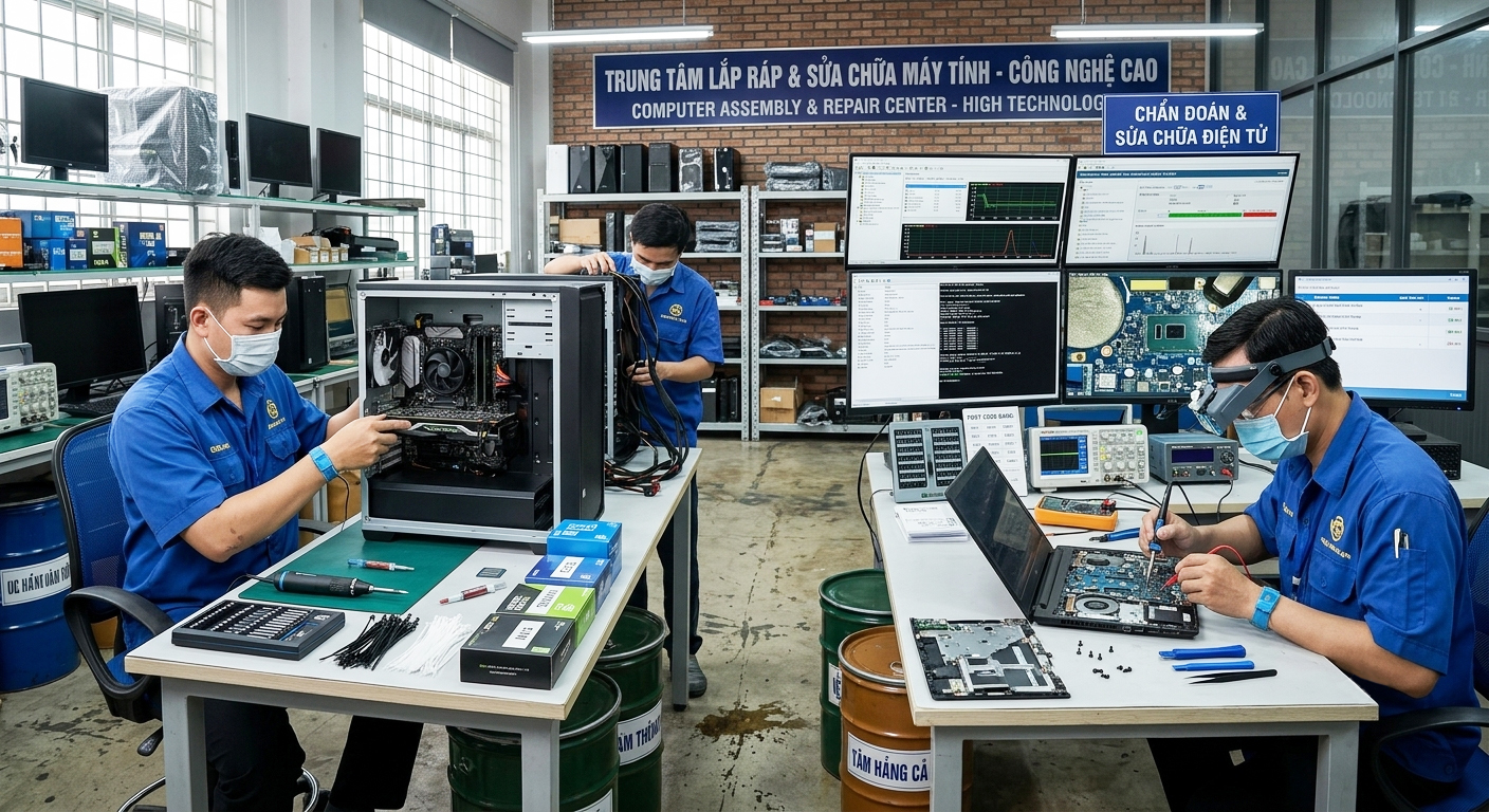 LỚP SƠ CẤP KỸ THUẬT LẮP RÁP - SỬA CHỮA MÁY TÍNH