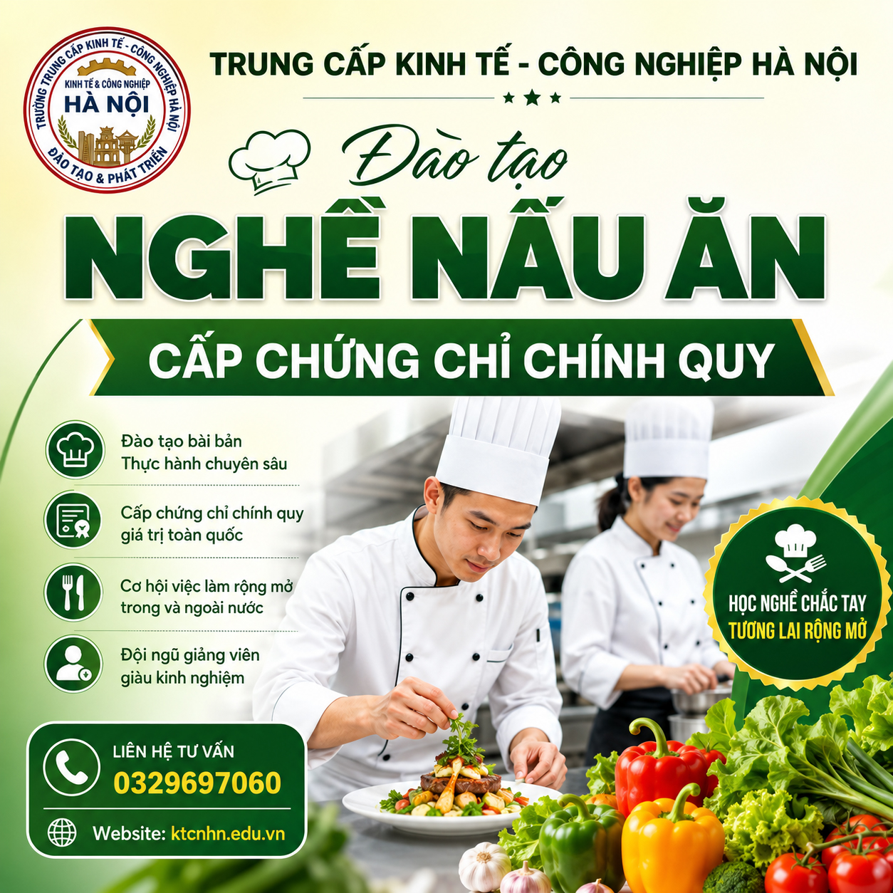 LỚP NẤU ĂN CẤP CHỨNG CHỈ TẠI HÀ NỘI
