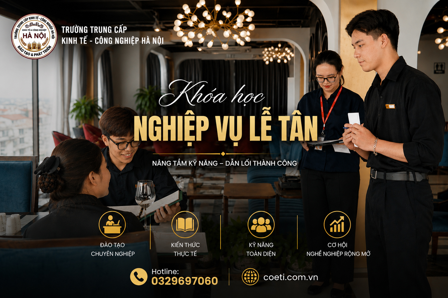 ĐÀO TẠO NGHỀ NGHIỆP VỤ NHÀ HÀNG - KHÁCH SẠN - HỆ TRUNG CẤP