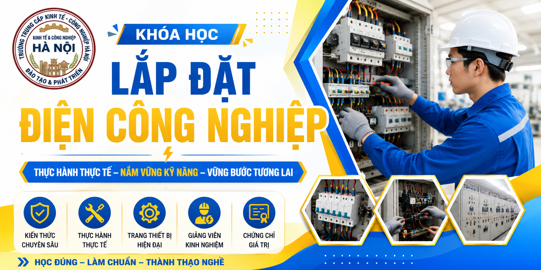 LỚP SƠ CẤP LẮP ĐẶT ĐIỆN CÔNG NGHIỆP